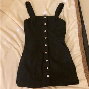 Black button up mini dress forever 21